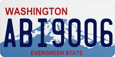 WA license plate ABI9006