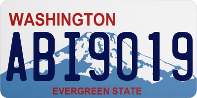 WA license plate ABI9019