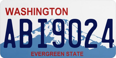 WA license plate ABI9024