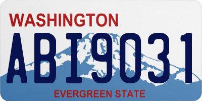 WA license plate ABI9031