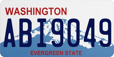 WA license plate ABI9049