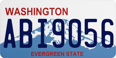 WA license plate ABI9056