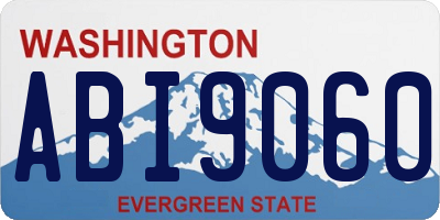 WA license plate ABI9060