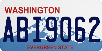 WA license plate ABI9062