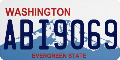 WA license plate ABI9069