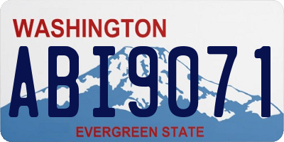 WA license plate ABI9071