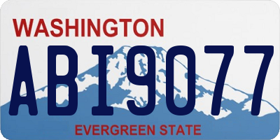 WA license plate ABI9077