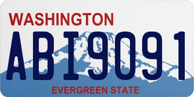 WA license plate ABI9091