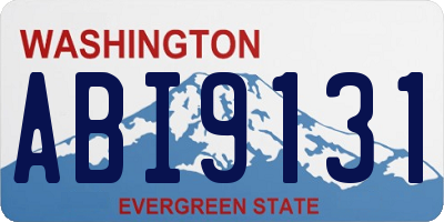WA license plate ABI9131