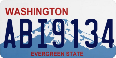 WA license plate ABI9134