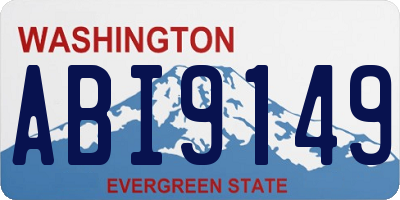 WA license plate ABI9149