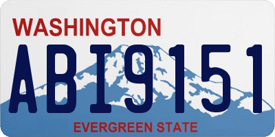 WA license plate ABI9151