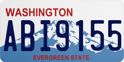 WA license plate ABI9155