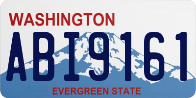 WA license plate ABI9161