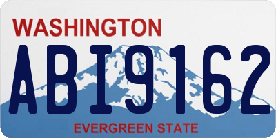 WA license plate ABI9162