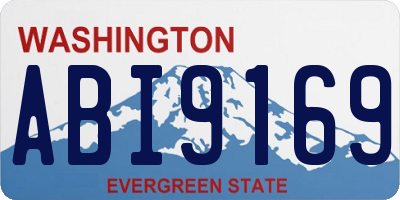 WA license plate ABI9169