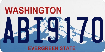 WA license plate ABI9170