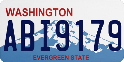 WA license plate ABI9179