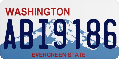 WA license plate ABI9186