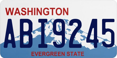 WA license plate ABI9245