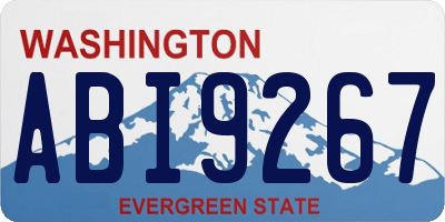 WA license plate ABI9267