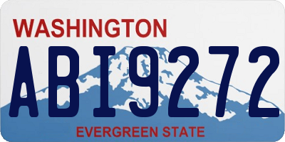 WA license plate ABI9272