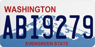 WA license plate ABI9279