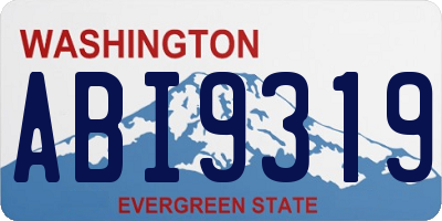 WA license plate ABI9319