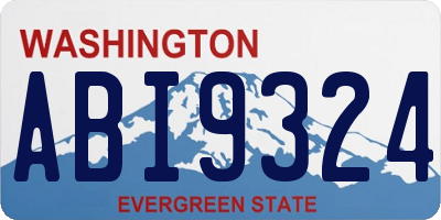 WA license plate ABI9324