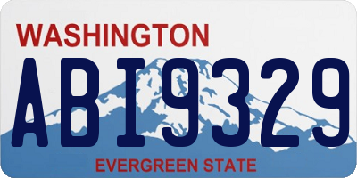 WA license plate ABI9329