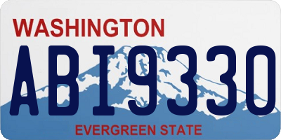 WA license plate ABI9330