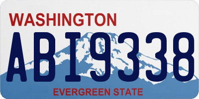 WA license plate ABI9338