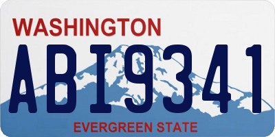 WA license plate ABI9341