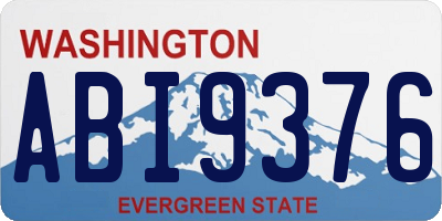 WA license plate ABI9376