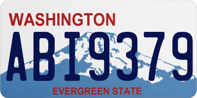 WA license plate ABI9379