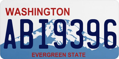 WA license plate ABI9396