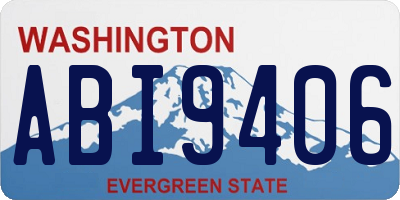 WA license plate ABI9406