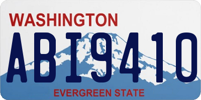 WA license plate ABI9410