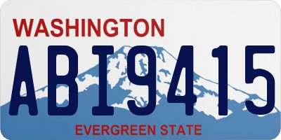 WA license plate ABI9415