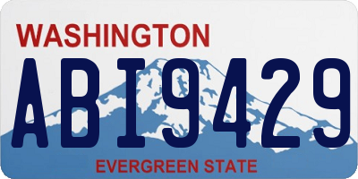 WA license plate ABI9429
