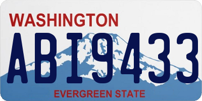 WA license plate ABI9433