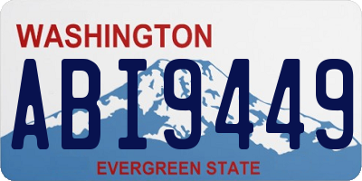 WA license plate ABI9449