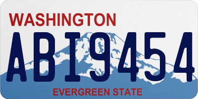 WA license plate ABI9454