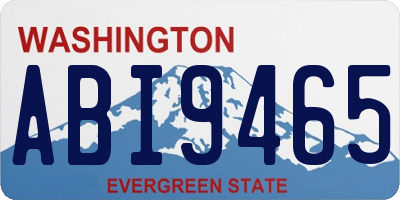 WA license plate ABI9465