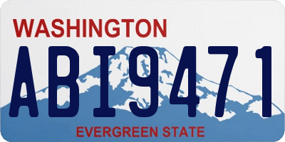 WA license plate ABI9471