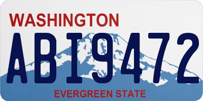WA license plate ABI9472