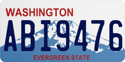 WA license plate ABI9476