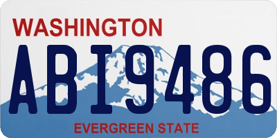 WA license plate ABI9486