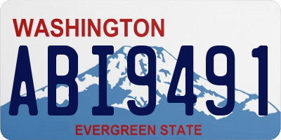 WA license plate ABI9491