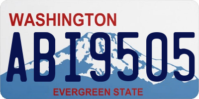 WA license plate ABI9505